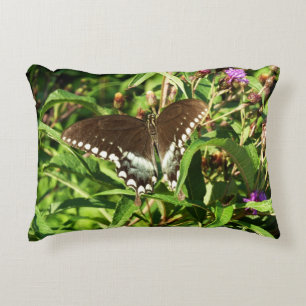 Coussins Décoratifs Photographie de la nature du papillon noir Swallow