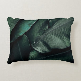 COUSSINS DÉCORATIFS PHOTOGRAPHIE FEUILLE VERTE