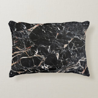 Coussins Décoratifs Pierre de marbre noir arrière - plan naturel mar a