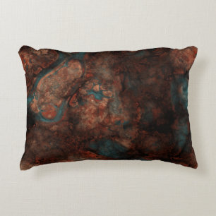 Coussins Décoratifs Pierre de rouille et de turquoise