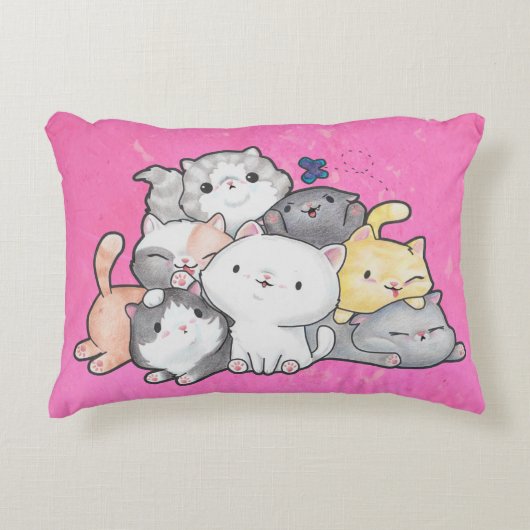 Coussins Décoratifs Pile de chatons (Devant)