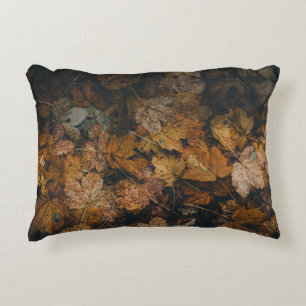COUSSINS DÉCORATIFS PILE DE FEUILLES BROWN EN MAPLE
