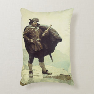 Coussins Décoratifs Pirates Vintage, Capitaine Bill Bones par NC Wyeth