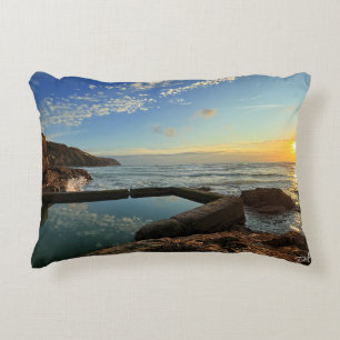 Coussins Décoratifs Piscine de plage de Perranporth au coucher du sole