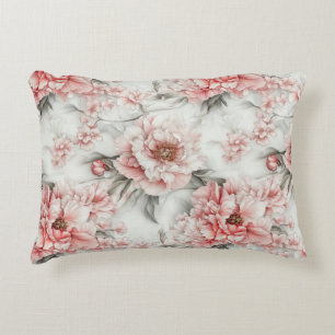 Coussins Décoratifs Pivoines roses aquarelles vintage