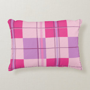 Coussins Décoratifs Plaid Aesthetic Rose Fruité Classique
