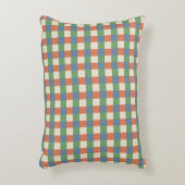 Coussins Décoratifs Plaid Beige Green Red Accent Pillow (Devant(Vertical))