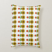 Coussins Décoratifs Plante de tournesol Kawaii dans un pot (Dos(Vertical))