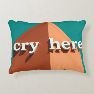Coussins Décoratifs Pleurez ici