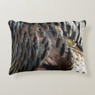 Coussins Décoratifs Plumes de Dindon Sauvage I Design Abstrait de la N