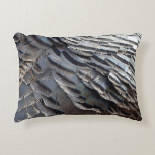 Coussins Décoratifs Plumes de Dindon Sauvage II Design Abstrait de la