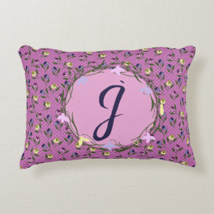 Coussins Décoratifs Plutôt rose et violet et jaune
