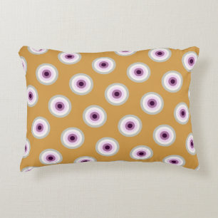 Coussins Décoratifs Pointe Polka - Violet bleu violet lavande Jaune