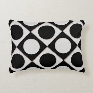 Coussins Décoratifs Points & Carrés / noir blanc + vos idées