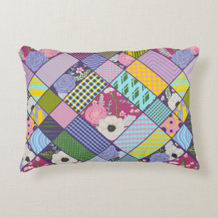 Coussins Décoratifs Points de Motif géométrique à écailles colorées