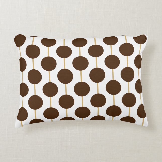 Coussins Décoratifs Pois Brown (Devant)