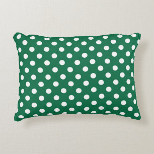 Coussins Décoratifs pois verts, blancs et verts