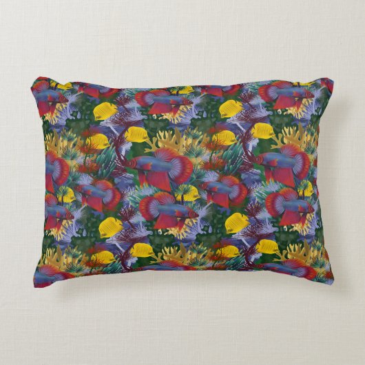 Coussins Décoratifs Poisson bleu marine (Devant)