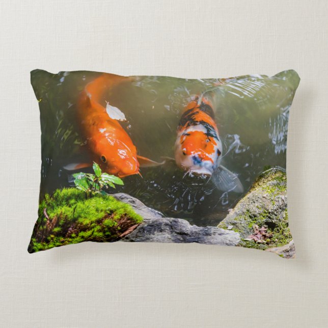 Coussins Décoratifs Poisson Koi dans un étang (Dos)