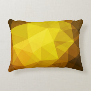 Coussins Décoratifs Polygone orange foncé. Un tout nouveau illu couleu