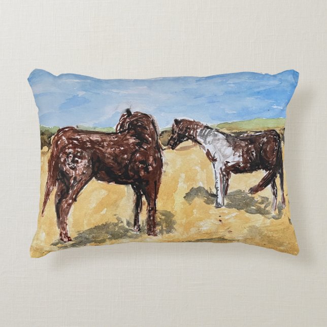 Coussins Décoratifs Poneys d'Assateague (Devant)