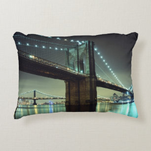 Coussins Décoratifs Pont de Brooklyn au pont de Manhattan de nuit