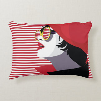 Coussins Décoratifs Pop Art Fashion Femme Vintage