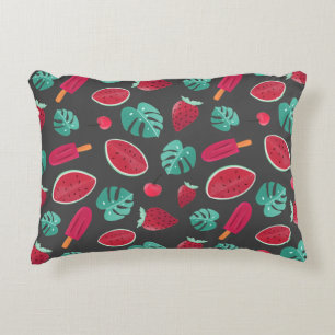 Coussins Décoratifs Popsicle, cerise, fraise et pastèque