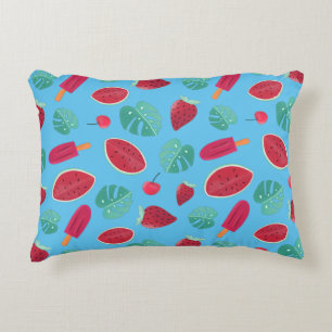 Coussins Décoratifs Popsicle, cerise, fraise et pastèque