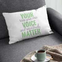 Positive Green Your Voice Matter Motivation Citati