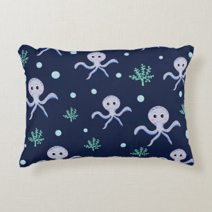 Coussins Décoratifs Poulpe sous le motif enfants de la mer