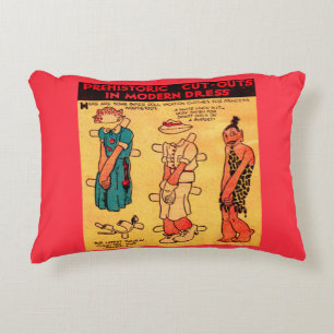 Coussins Décoratifs Poupée en papier de bande dessinée des années 1930
