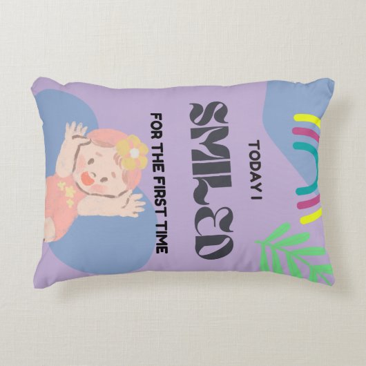 Coussins Décoratifs Premier sourire de bébé (Devant)