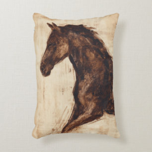 Coussins Décoratifs Profil de cheval sauvage Brown