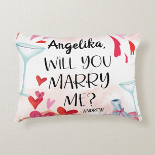 Coussins Décoratifs Proposition de marriage You Marry Me ? Custom