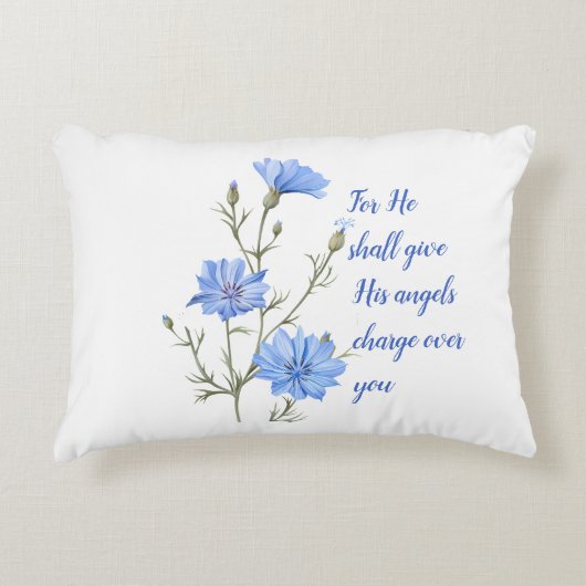 Coussins Décoratifs Psaume 91 Il Donnera Son Ange Inspirationnel (Devant)