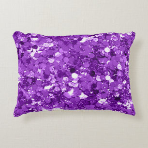 Coussins Décoratifs Purple Faux Sequin Parties scintillant Pop De Luxe