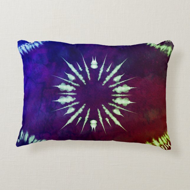 Coussins Décoratifs Purple Tie dye Accent Pillow (Dos)