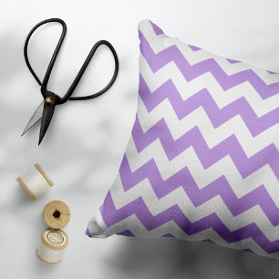 Coussins Décoratifs Purple Zigzag, Purple Chevron, Motif géométrique