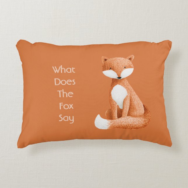 Coussins Décoratifs Que dit le renard ? (Devant)