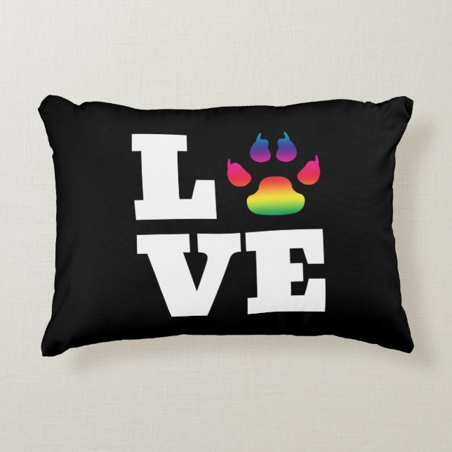 Coussins Décoratifs Rainbow paw (Devant)