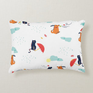 Coussins Décoratifs Rainy Day Friends : Chien de chat Vintage