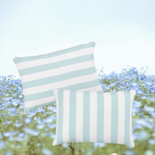 Coussins Décoratifs Rayé Bleu Et Blanc Douce Rêveuse