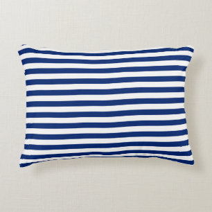 Coussins Décoratifs Rayures Bleues et Blanches