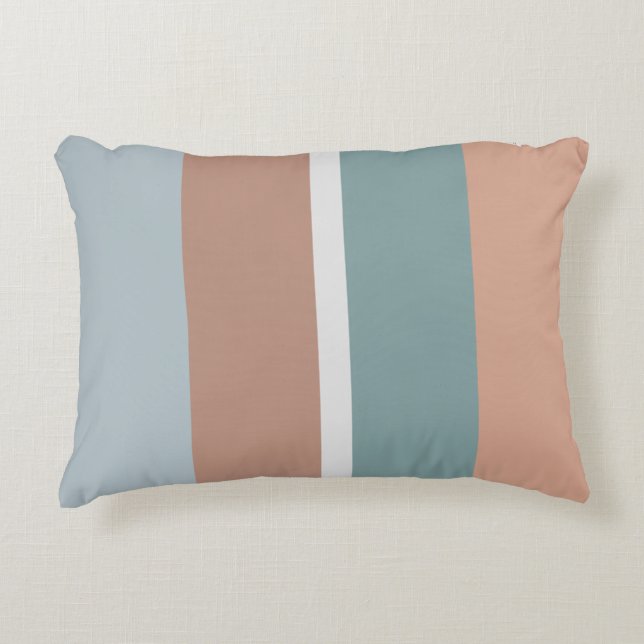 Coussins Décoratifs Rayures de couleurs atténuées (Devant)