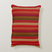 Coussins Décoratifs Rayures rouges et dorées (Dos(Vertical))