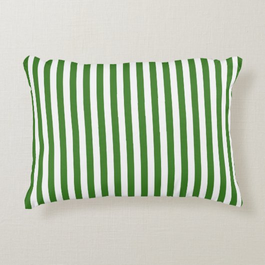 Coussins Décoratifs Rayures Vertes (Devant)