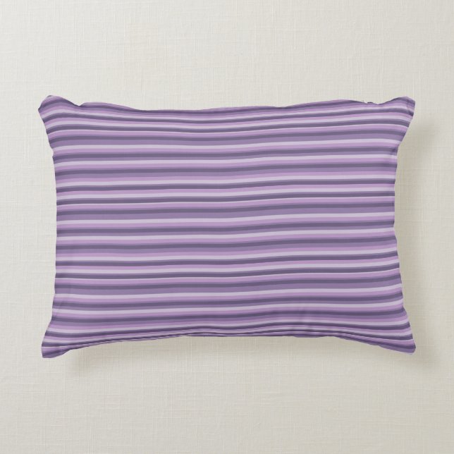 Coussins Décoratifs Rayures violettes (Devant)