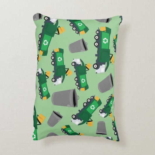 Coussins Décoratifs Recyclage Motif de camion-poubelle (Dos(Vertical))