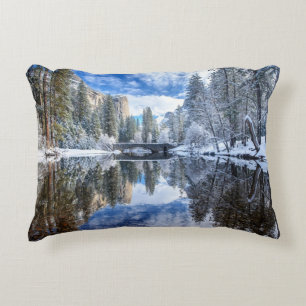 Coussins Décoratifs Réflexion d'hiver chez Yosemite